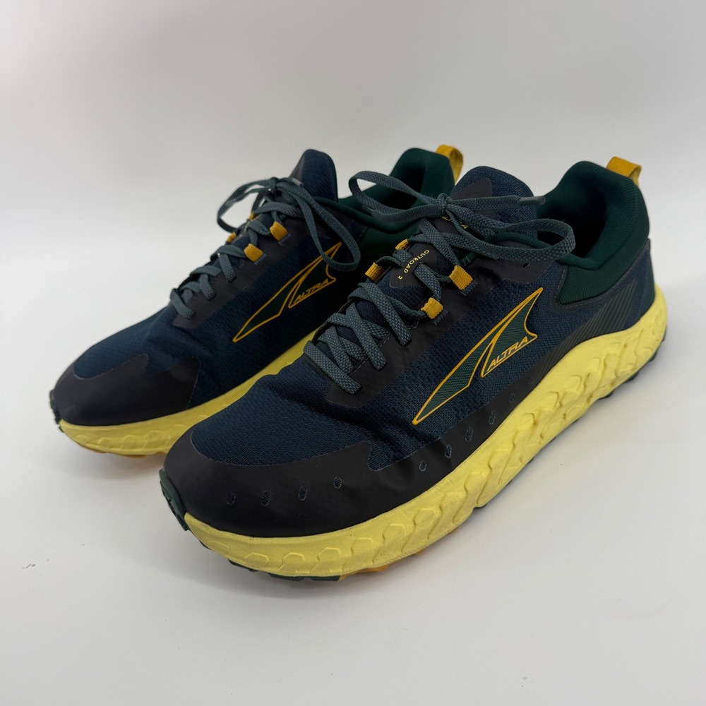 Altra Outroad 2 Trail Running Shoes Green Yellow Men Size‎ 12.5